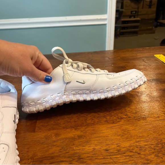 Nike x Jacquemus J Force 1 low white sneaker shoe size 9 women’s - Picture 8 of 14